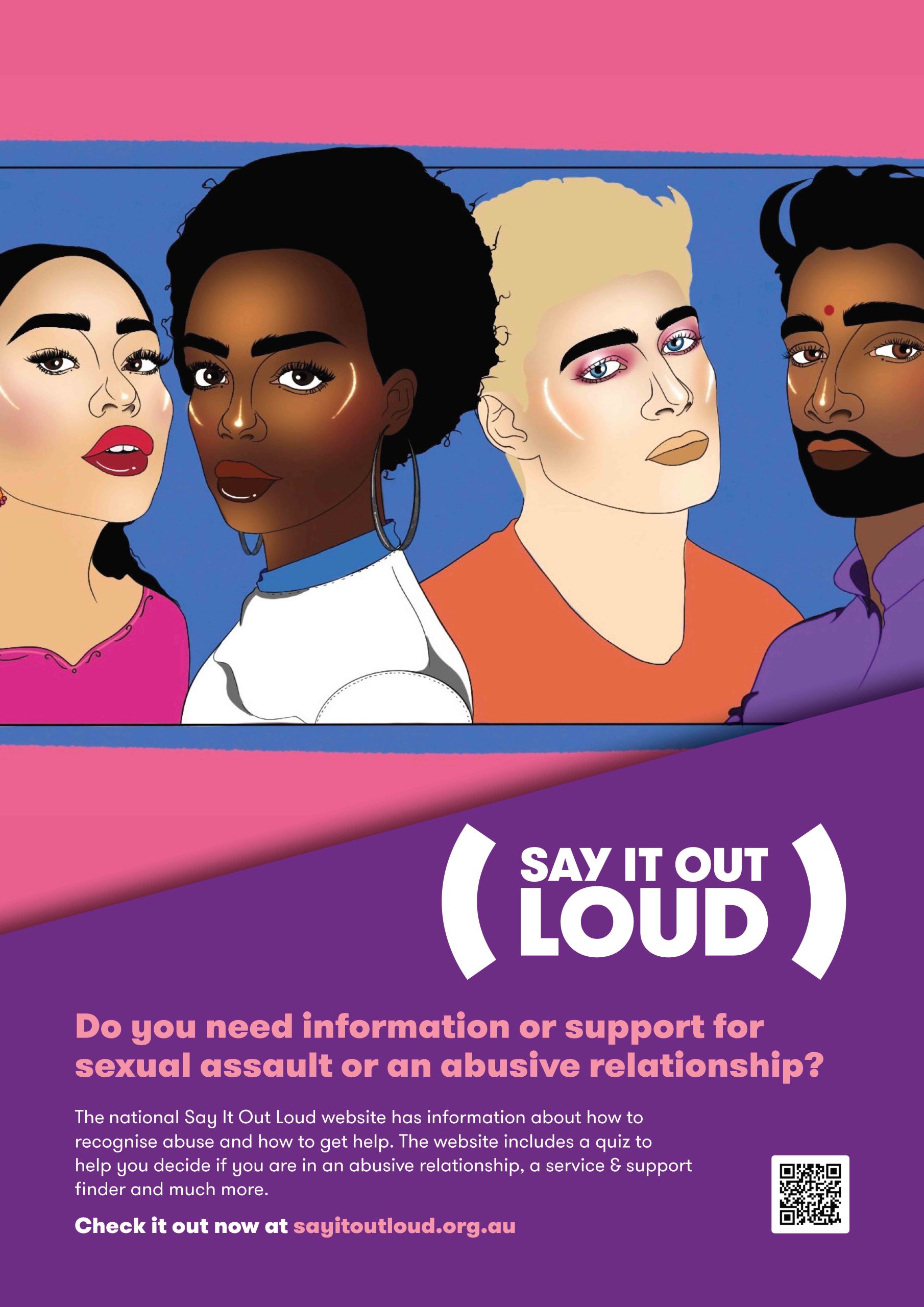 A3 Poster - Support for Sexual Assault or Abuse