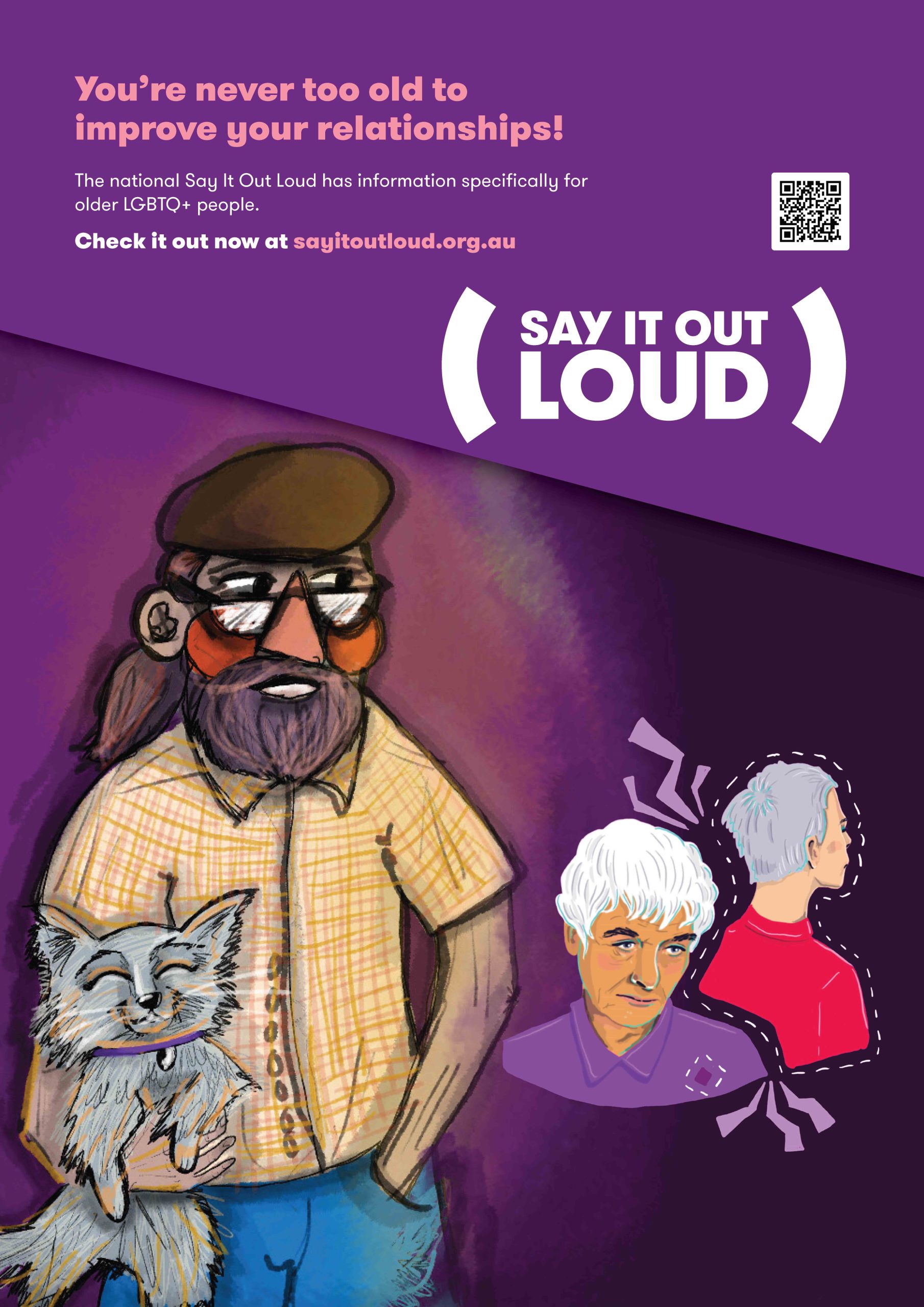 A3 Poster - For LGBTQ+ Elders